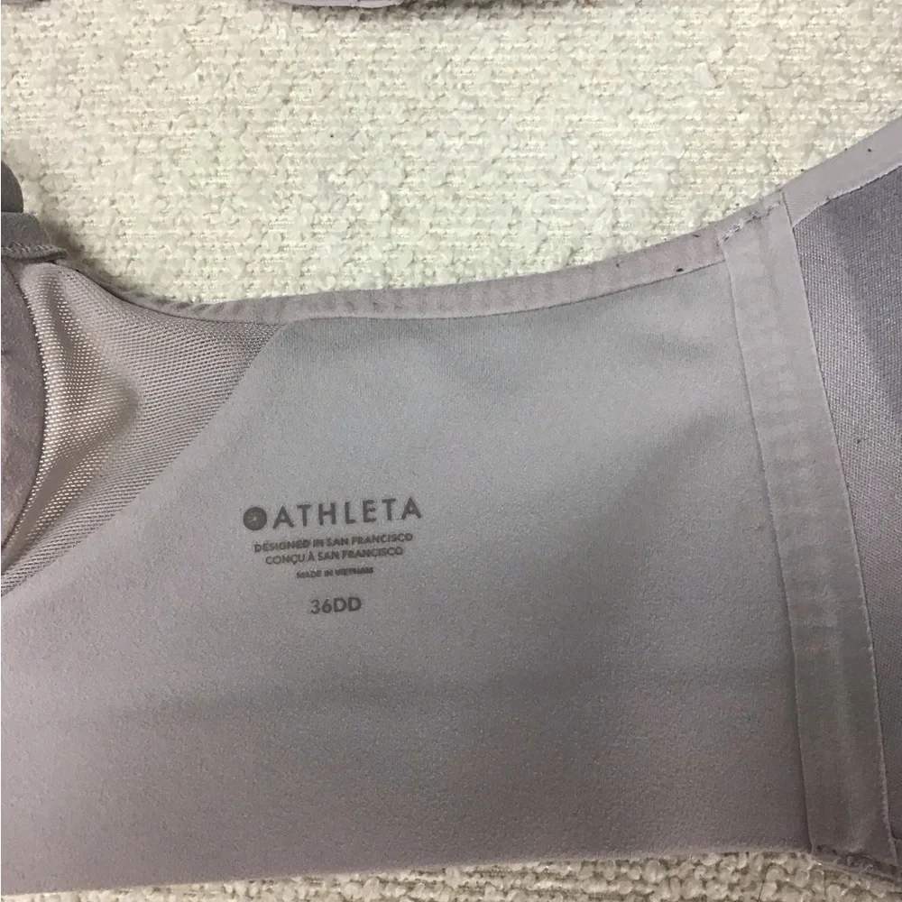 Athleta Ritual T-Shirt Bra Gray 36DD